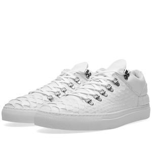FILLING PIECES Mountain Cut Low Sneaker Genuine Python Leather